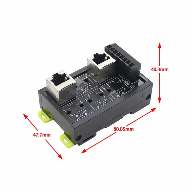 DIN rail-mounted connectors