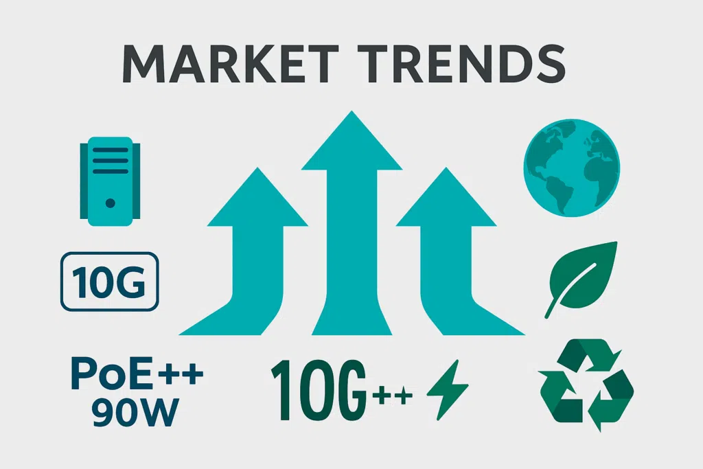 Market trends of RJ45 Ethernet Terminal Block