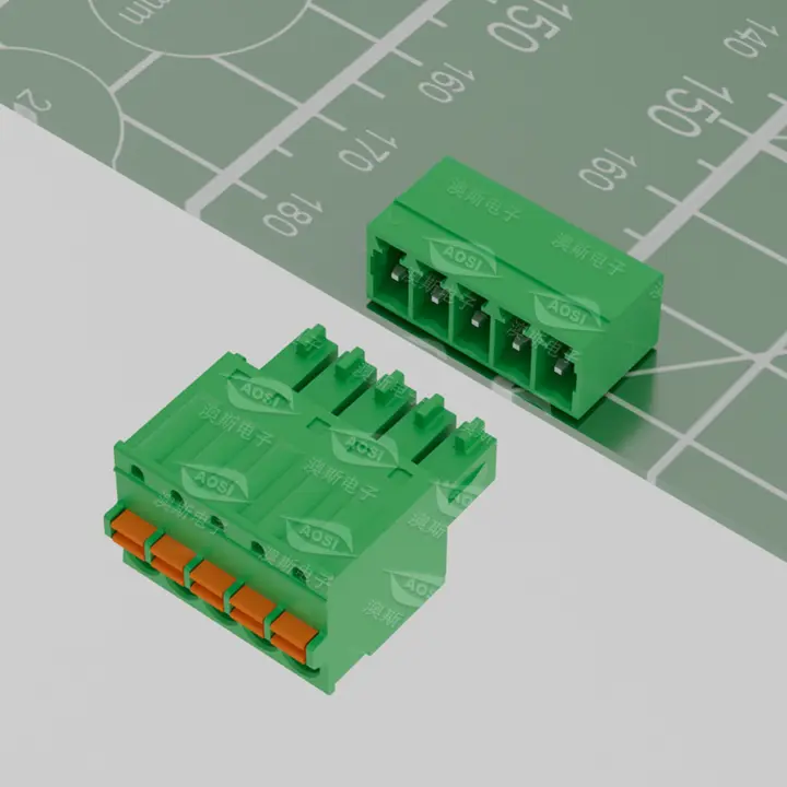 wz-male header and female socket of pluggable terminal block