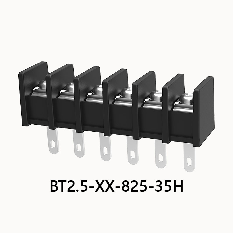Horizontal Barrier Terminal Block | 8.25mm Pitch | BT2.5-XX-825-05H ...