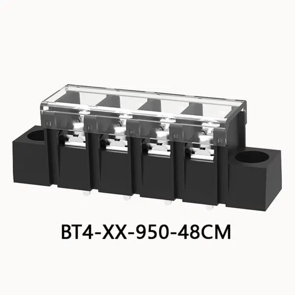 Barrier Block with Cover and Mount | 9.5mm Pitch | BT4-XX-950-08CM
