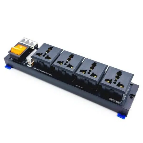 4-Socket AC Power Distribution Module with Switch | HM04-04D