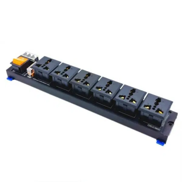 6-Socket AC Power Distribution Module with Switch | HM04-06D