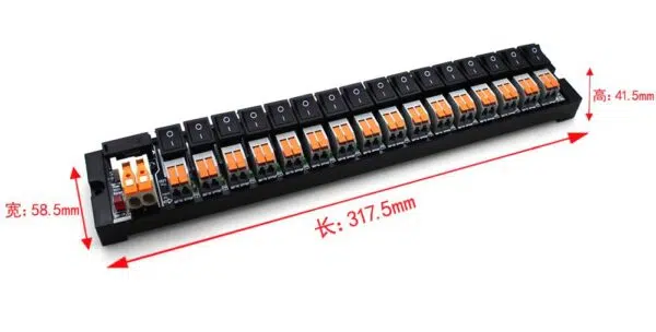 16-Chanel DC Switch Distribution Spring terminal block | HM06-16D