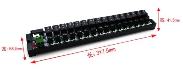 16-Chanel DC Switch Distribution Screw terminal block | FM06-16D