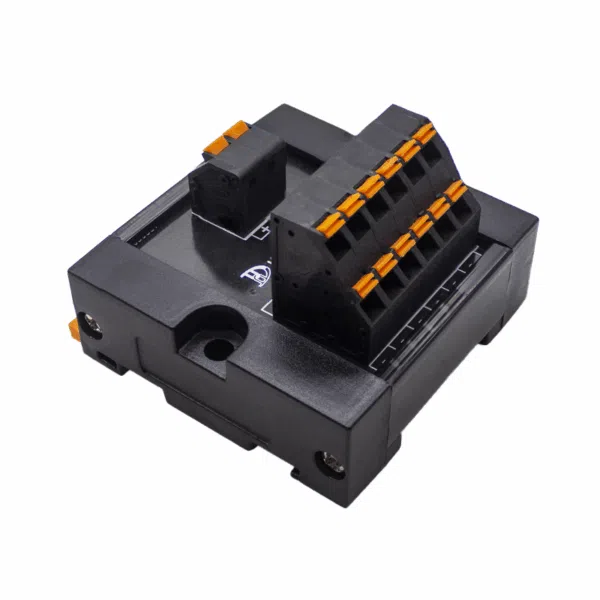 DIN Rail Power Distribution Terminal Block with 1-In 6-Out Configuration | HM02-06M