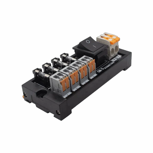 4-Channel DC Fuse Distribution Module with Spring Terminals | HM03-04D