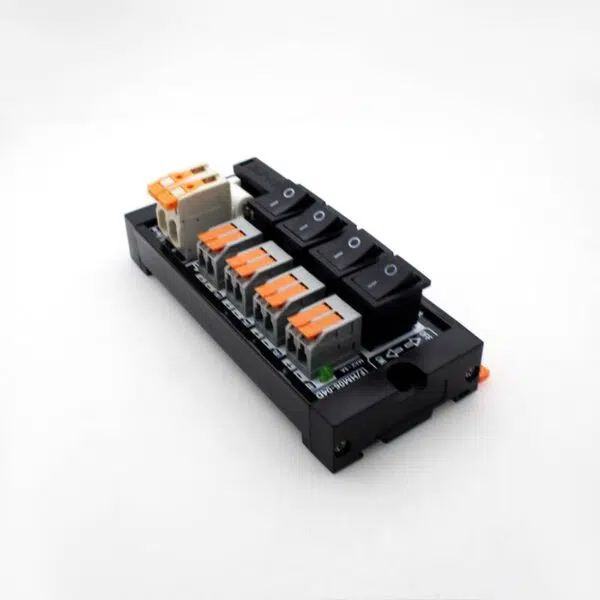 4-Chanel DC Power Distribution Screwless terminal block | HM06-04D
