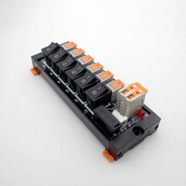 6-Chanel DC Power Distribution Screwless terminal block | HM06-06D