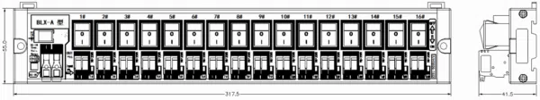 16-Chanel DC Switch Distribution Spring terminal block | HM06-16D - 图片 2