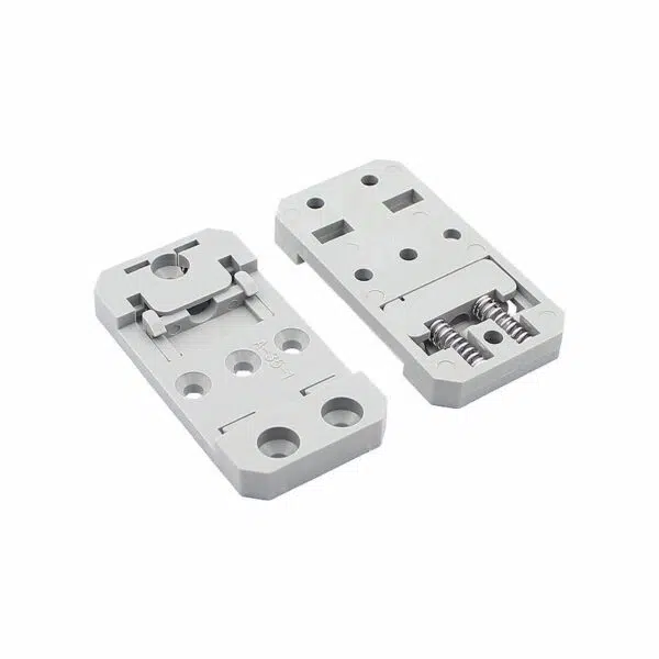 DIN Rail Mounted PCB Holder Heavy-Duty Spring-Loaded | DGR-07A/07B - 图片 2