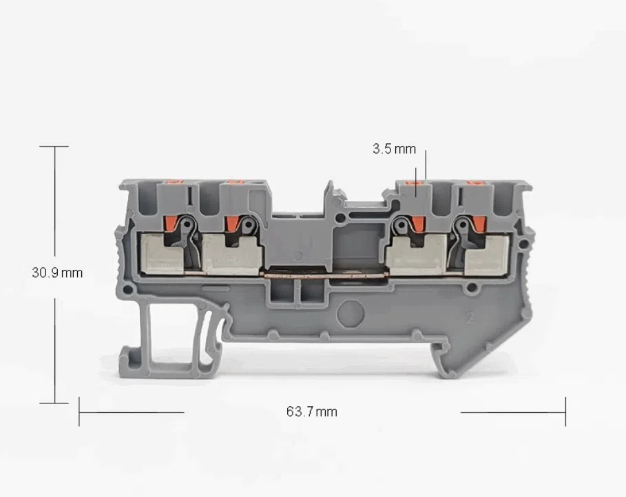 PT1.5-QUATTRO push in din rail terminal block