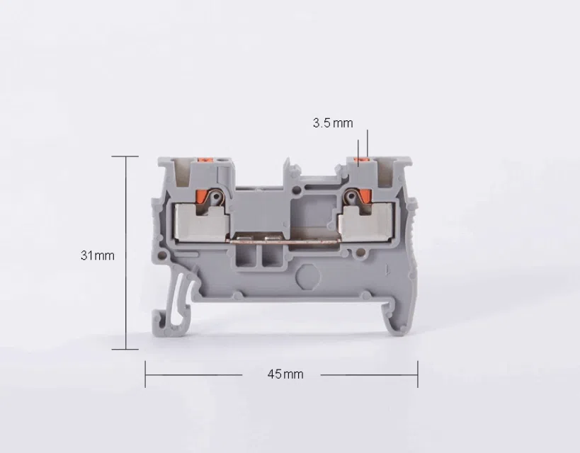 PT1.5 push in din rail terminal block