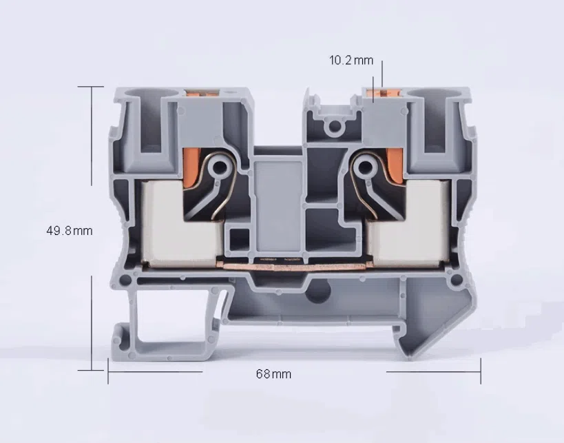 PT10 push in din rail terminal block