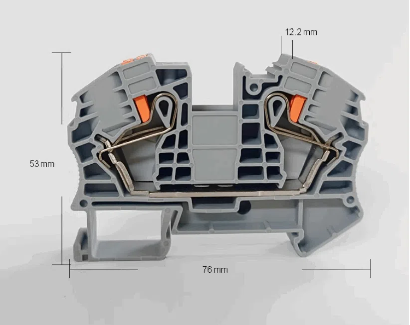 PT16 push in din rail terminal block