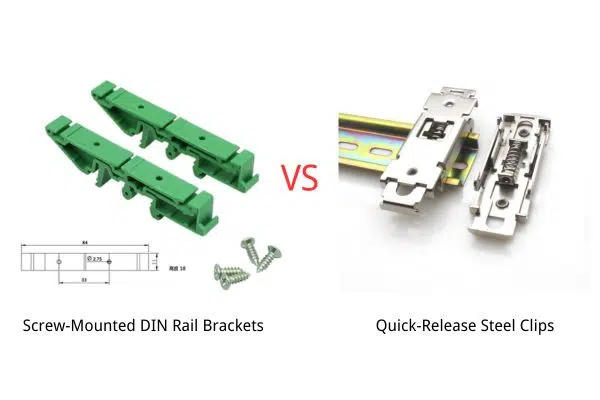Quick-Release vs Screw-Mounted DIN Rail Brackets