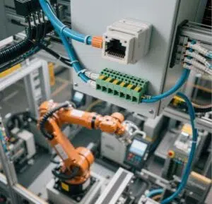 RJ45 to terminal block adapter in industrial automation