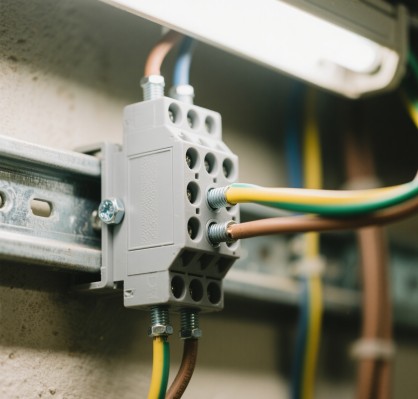 DIN rail accessory--terminal blocks