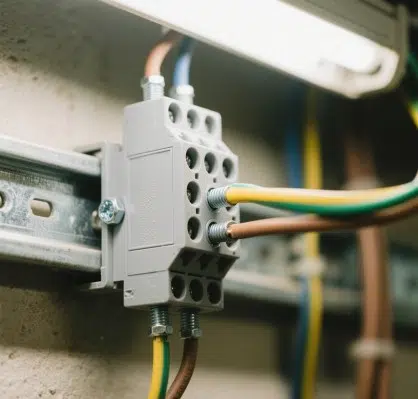 DIN rail accessory--terminal blocks
