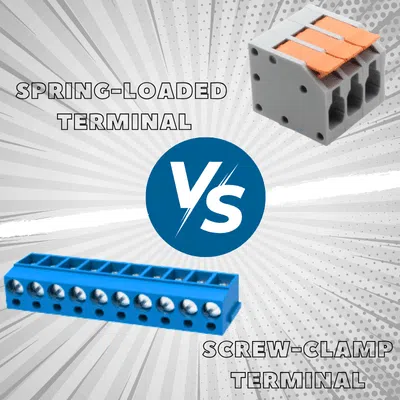 spring-loaded terminal VS. screw-mechanism terminal