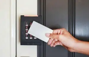 Access control card reader