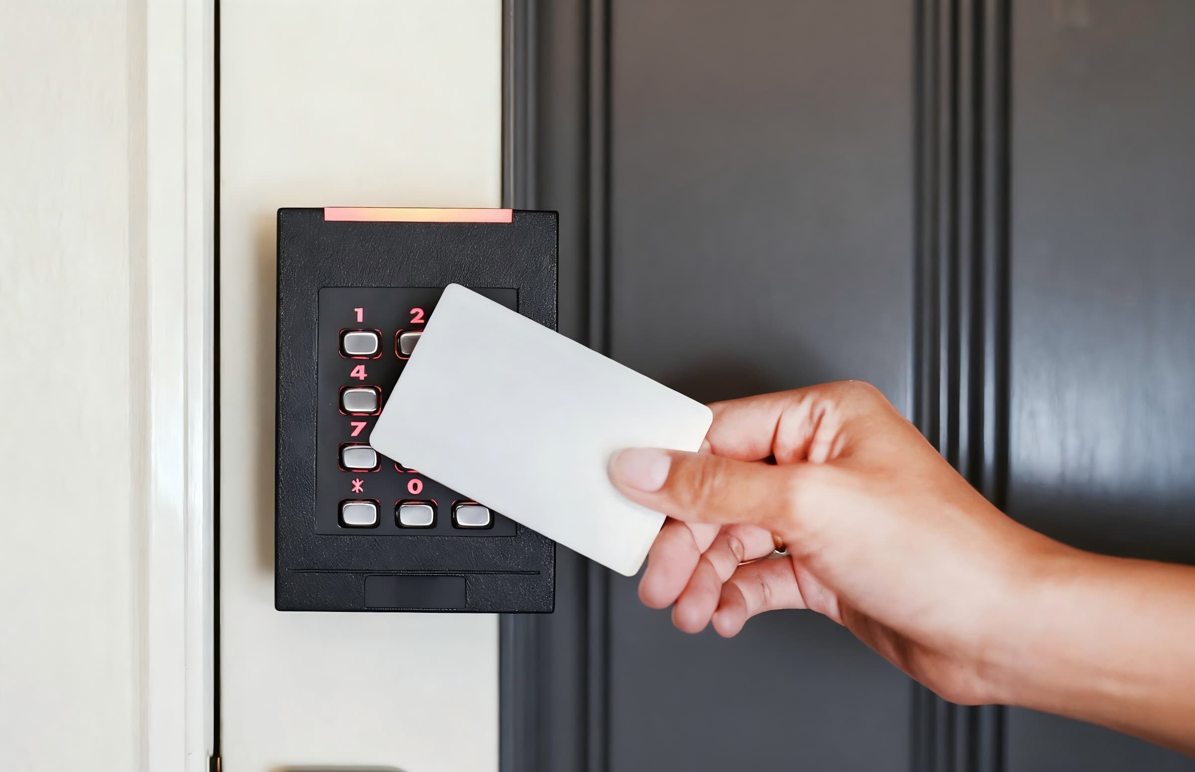 Access control card reader