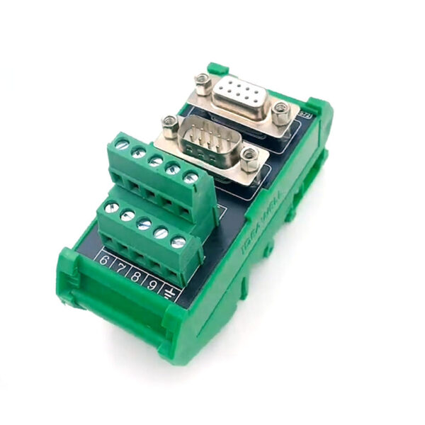 DB9 compatible serial port COM converter DIN rail male and female DB9 terminal adapter board DB9 S72 relay tap module - Image 2