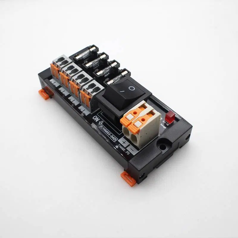 Spring terminal fuse distribution modules