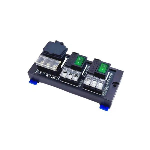 AC distribution terminal block 2 4 6 8-channel DIN rail mounting 10A with independent switch and fuse multi-channel power module