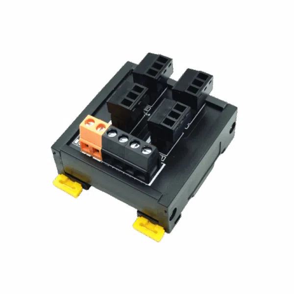 Reliable compact 4-channel sensor connector terminal block with programmable controller input for 2-wire 3-wire proximity and photoelectric switches