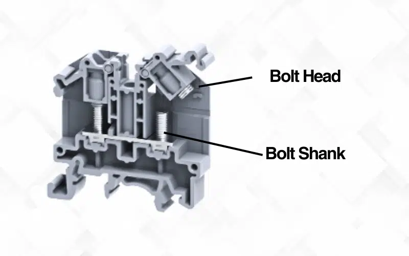 structure of bolt type terminal block
