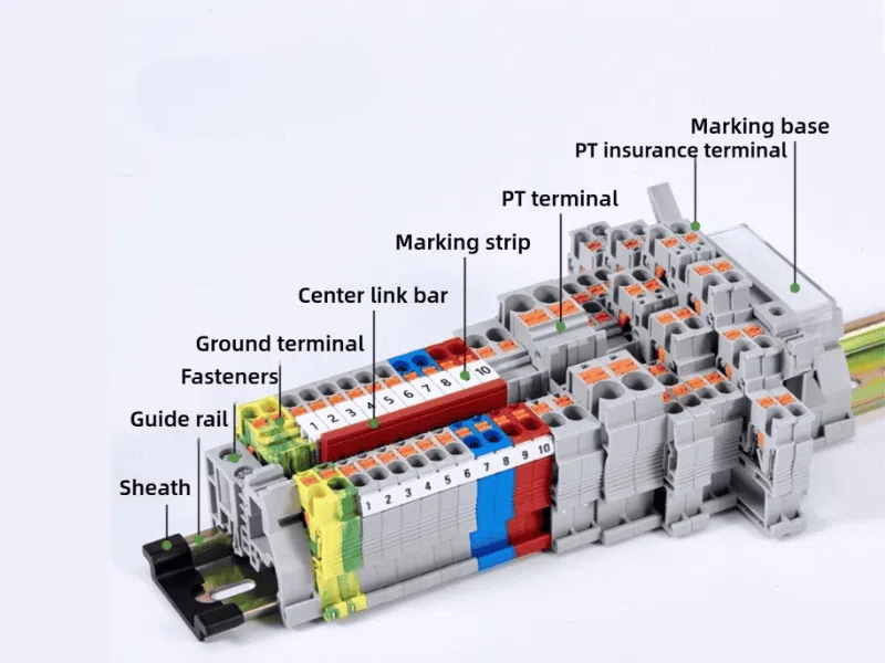 DIN rail push-in terminal blocks advantages