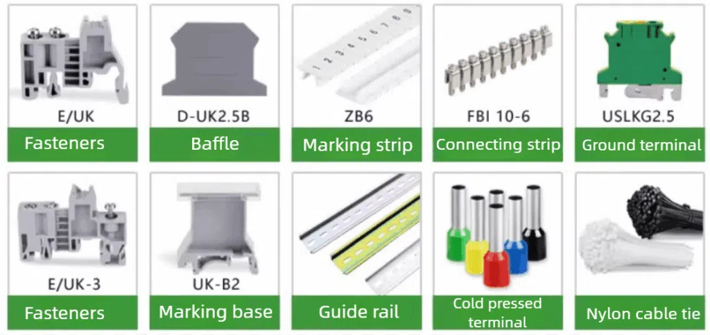 Compatible Accessories for UK Terminal Blocks