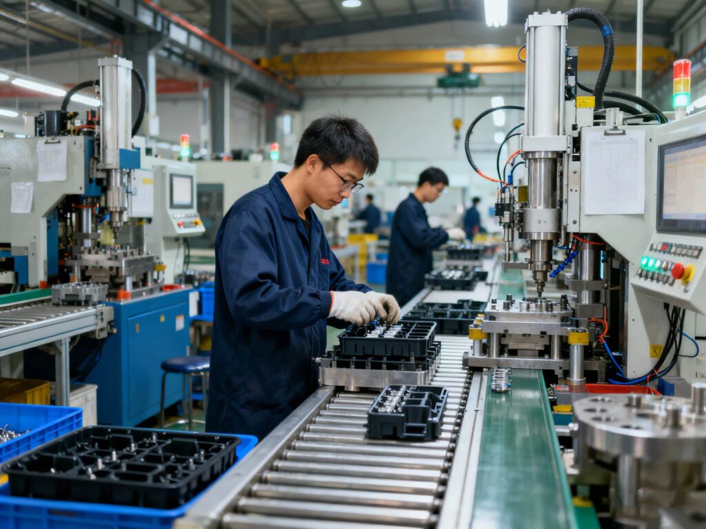Factory production line automated assembly workshop