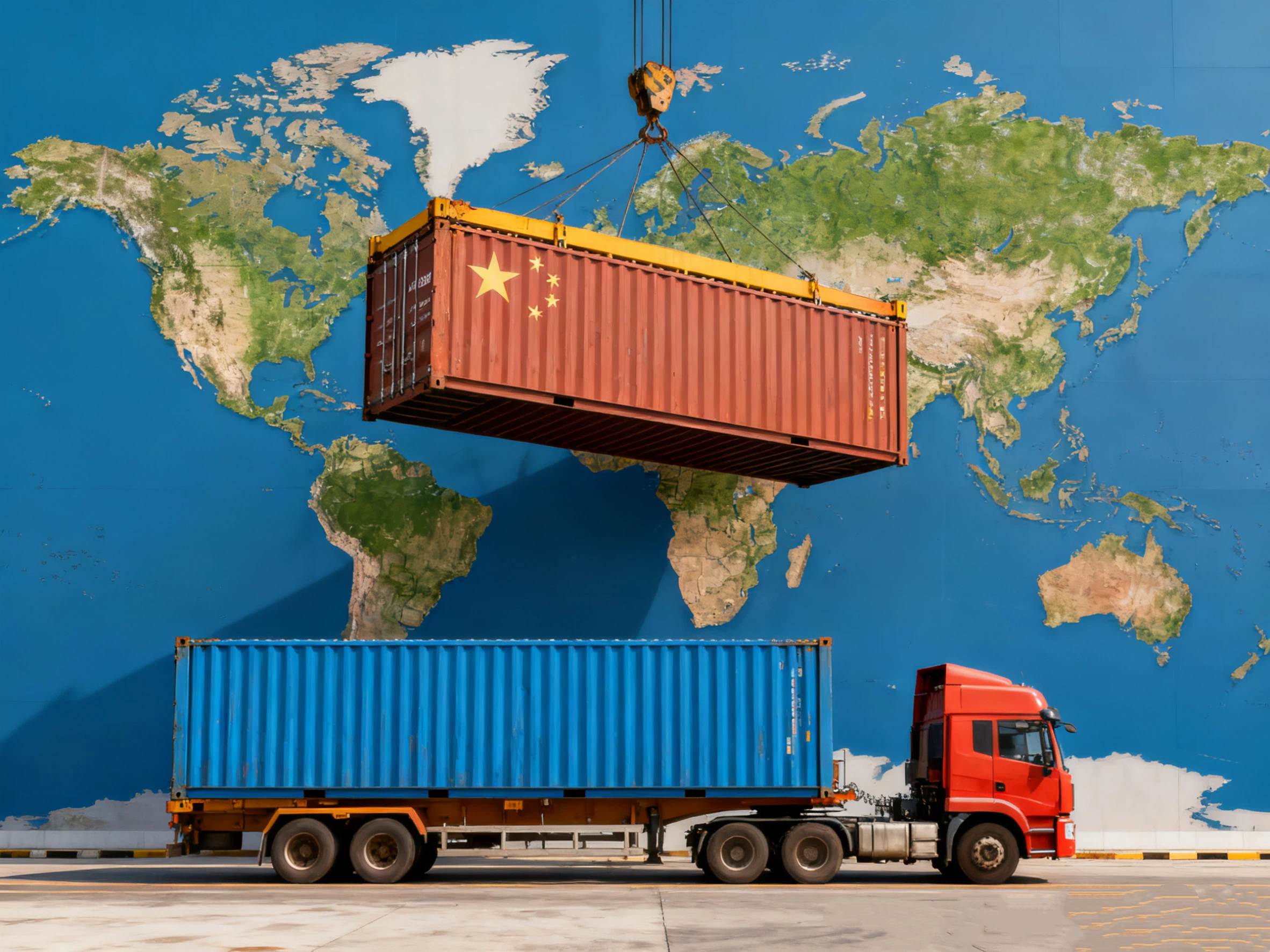 Global shipping or international cooperation photo