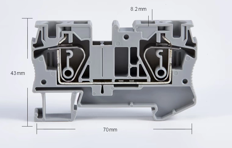 ST-6 spring din rail terminal block