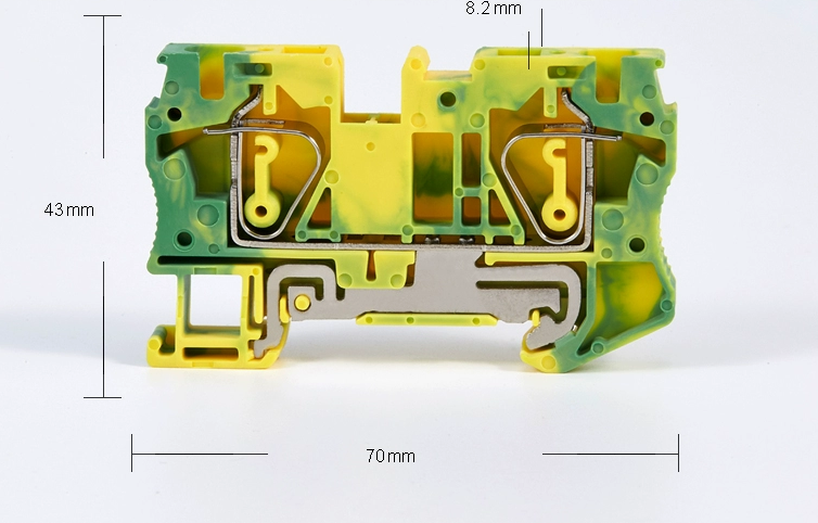 ST6-PE spring din rail terminal block