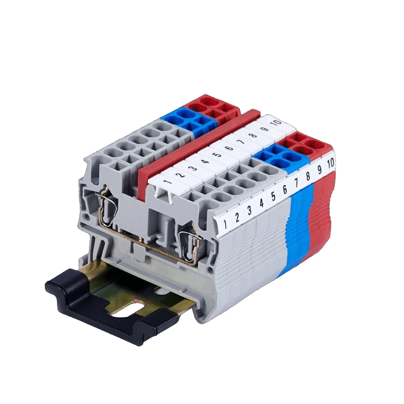 Spring-Type DIN Rail Terminal Blocks
