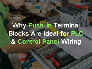 push-in terminal block for PLC wiring