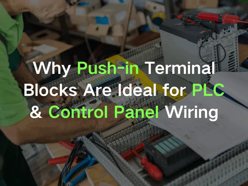 push-in terminal block for PLC wiring