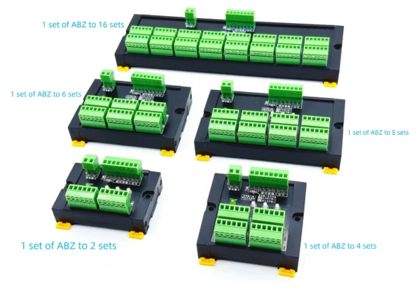 Encoder ABZ pulse signal distribution module differential expander 1 group ABZ to 2/4/6/8/16 multiplex – Image 3