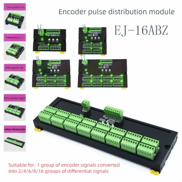 Encoder ABZ pulse signal distribution module differential expander 1 group ABZ to 2/4/6/8/16 multiplex – Image 2
