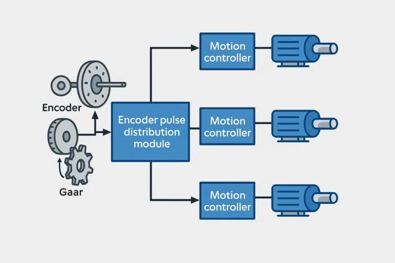 encoder pulse distribution for motion control