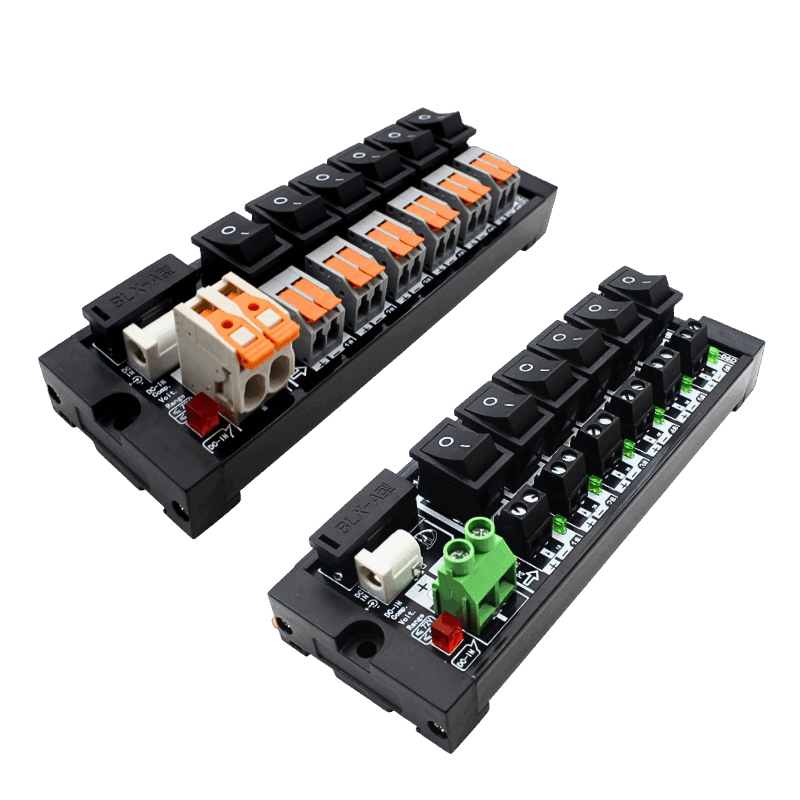 DC Power Distribution Terminal Blocks with Switches