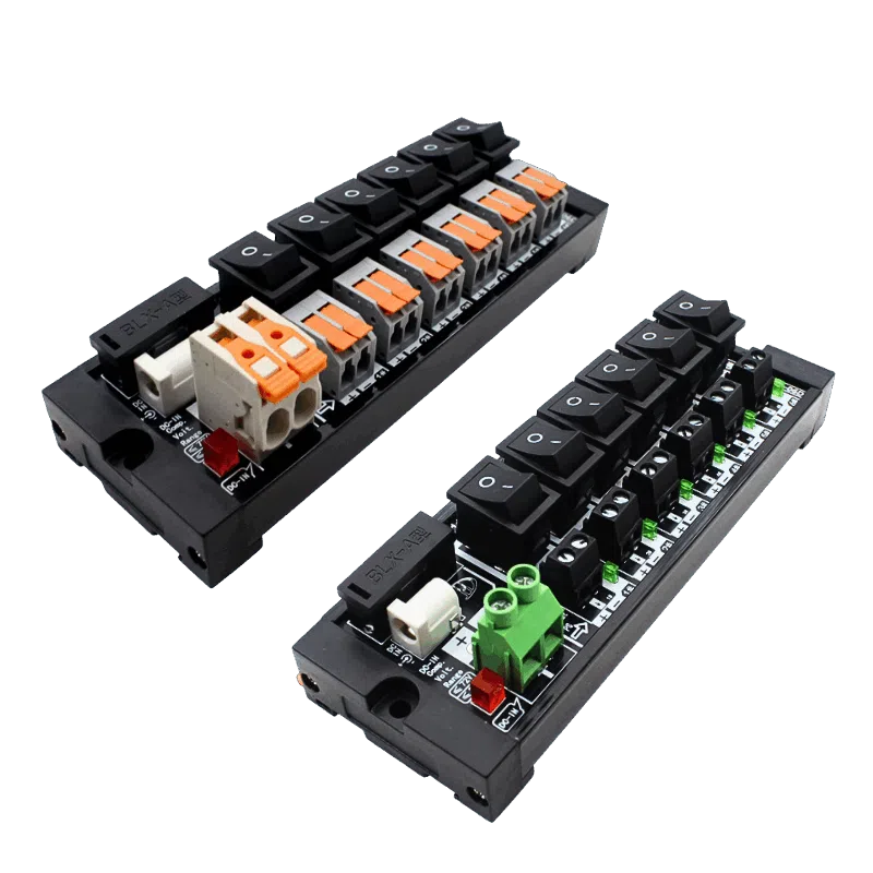 DC Power Distribution Terminal Blocks with Switches