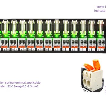 dc fuse module wiring structure
